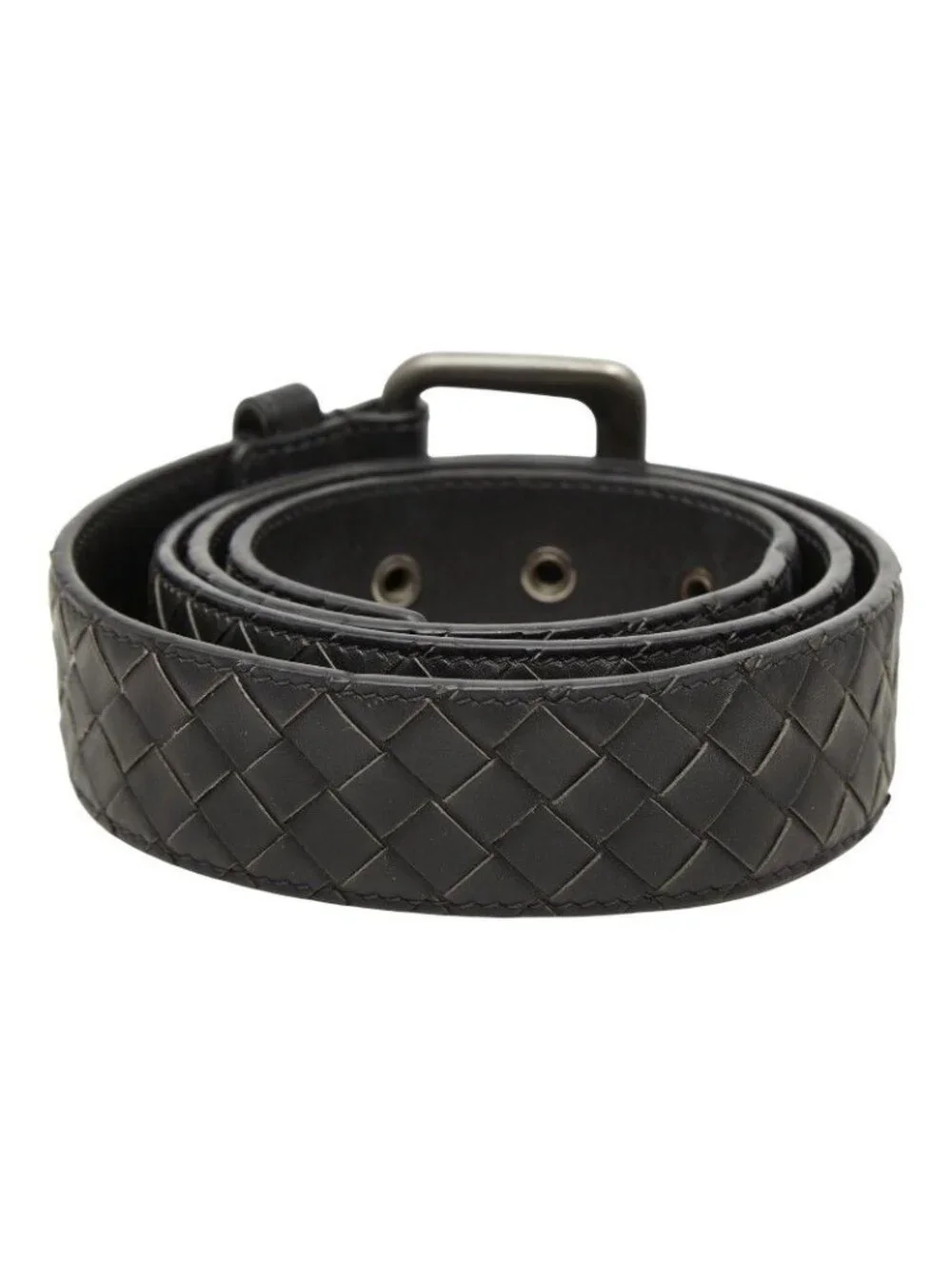 Bottega Veneta Intrecciato Belt 95 33 Black Leather